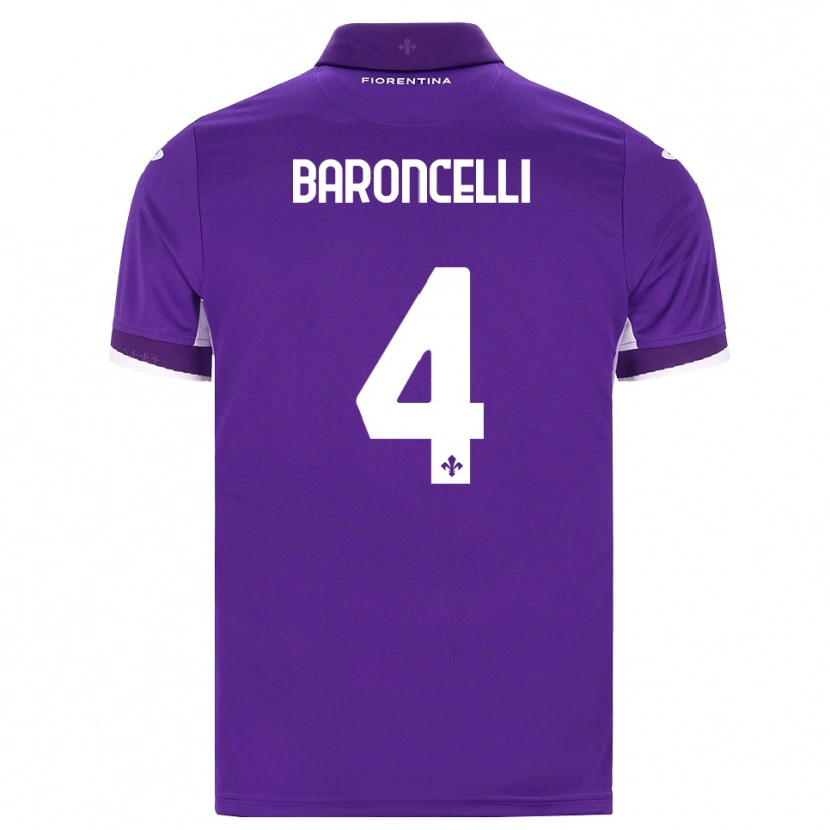 Danxen Mulher Camisola Leonardo Baroncelli #4 Roxo Branco Rosa Principal 2026/27 Camisa