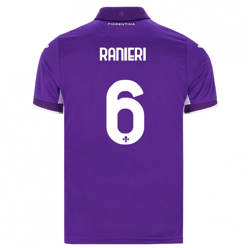 Danxen Mulher Camisola Luca Ranieri #6 Roxo Branco Rosa Principal 2026/27 Camisa