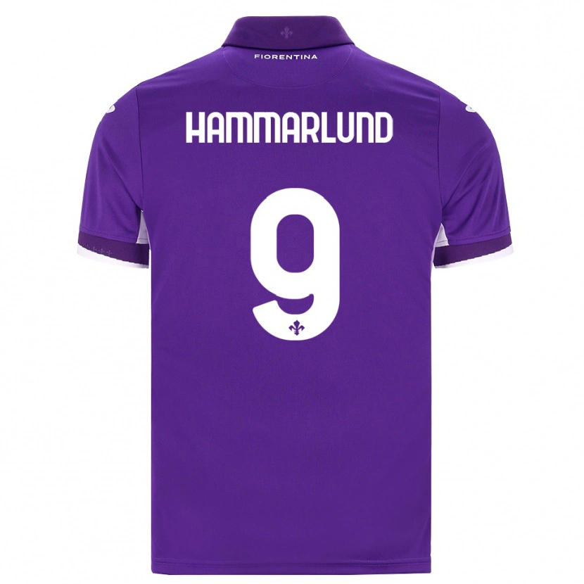 Danxen Mulher Camisola Pauline Hammarlund #9 Roxo Branco Rosa Principal 2026/27 Camisa