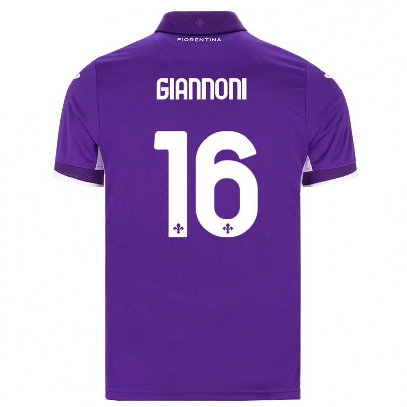 Danxen Mulher Camisola Mattia Giannoni #16 Roxo Branco Rosa Principal 2026/27 Camisa