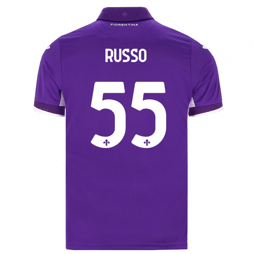 Danxen Mulher Camisola Federica Russo #55 Roxo Branco Rosa Principal 2026/27 Camisa