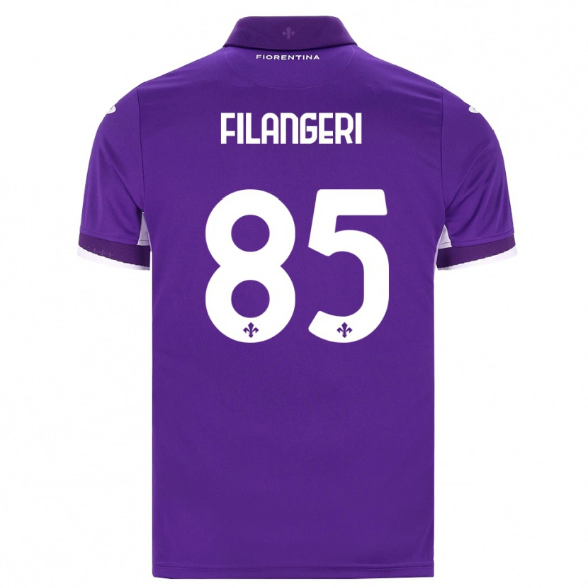 Danxen Mulher Camisola Maria Luisa Filangeri #85 Roxo Branco Rosa Principal 2026/27 Camisa