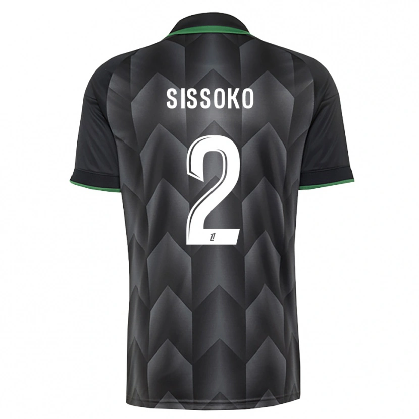 Danxen Mulher Camisola Mustapha Sissoko #2 Branco Preto Verde Alternativa 2026/27 Camisa