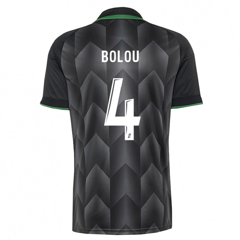 Danxen Mulher Camisola Abraham Bolou #4 Branco Preto Verde Alternativa 2026/27 Camisa