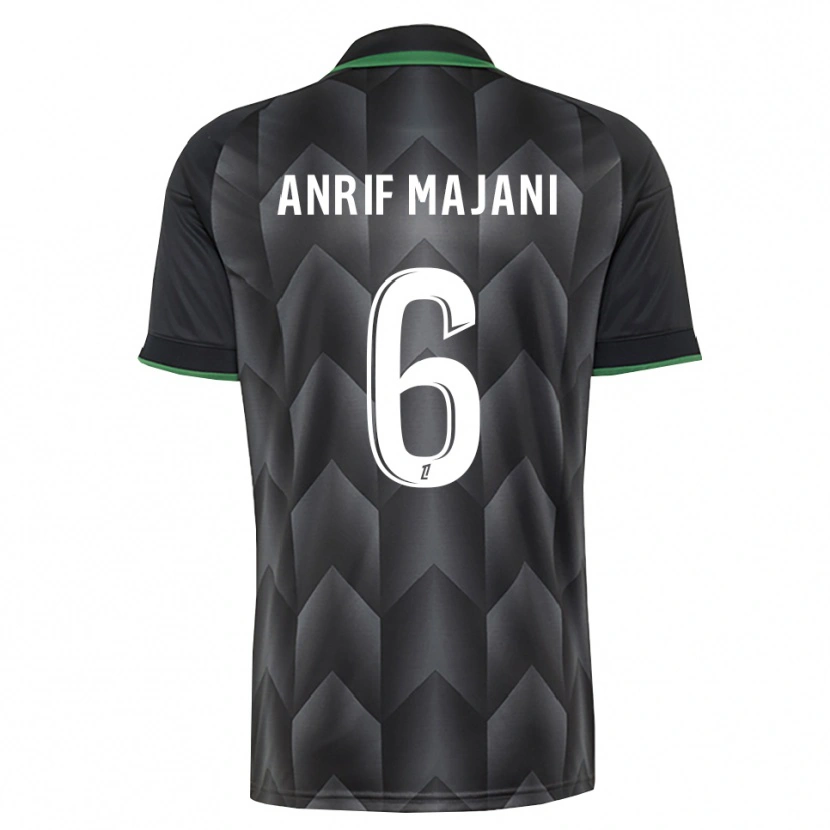 Danxen Mulher Camisola El Anrif Majani #6 Branco Preto Verde Alternativa 2026/27 Camisa