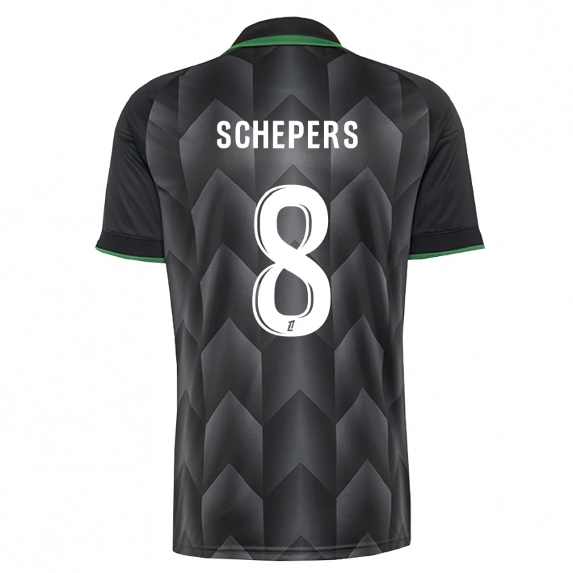 Danxen Mulher Camisola Marie Schepers #8 Branco Preto Verde Alternativa 2026/27 Camisa