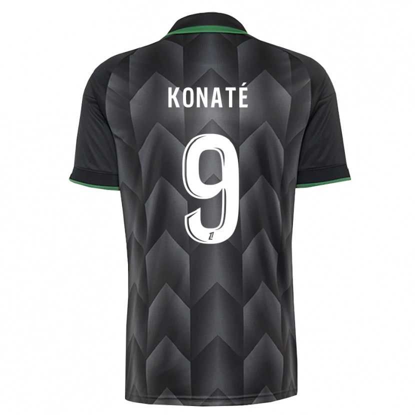 Danxen Mulher Camisola Seybou Konaté #9 Branco Preto Verde Alternativa 2026/27 Camisa