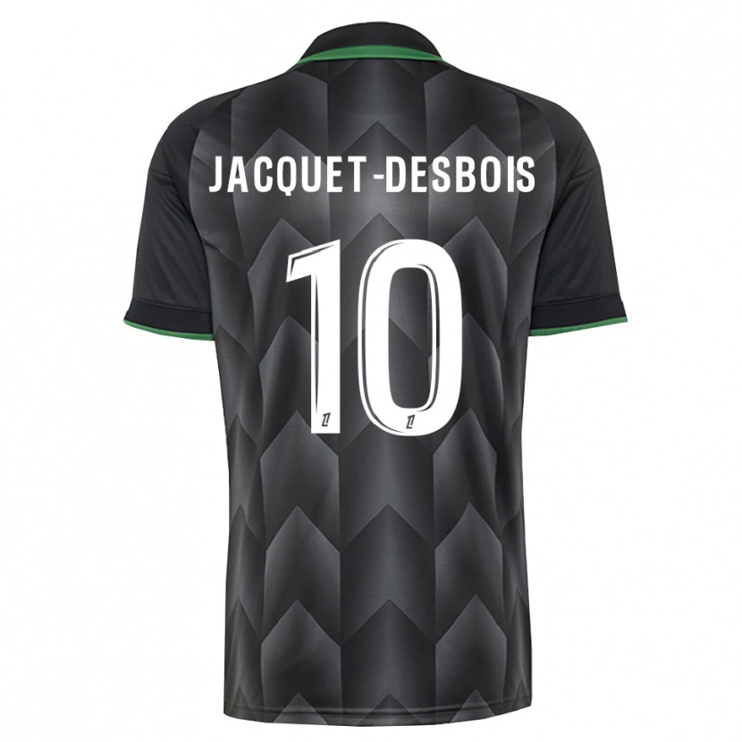 Danxen Mulher Camisola Tairik Jacquet-Desbois #10 Branco Preto Verde Alternativa 2026/27 Camisa