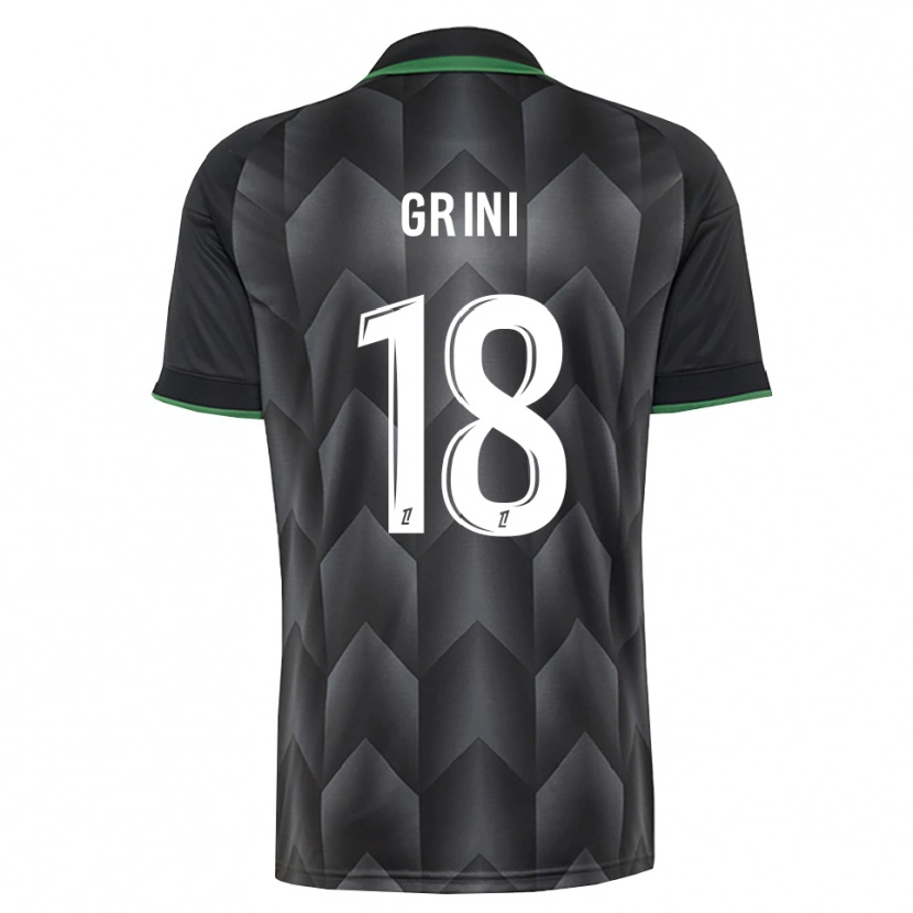 Danxen Mulher Camisola Ilyes Grini #18 Branco Preto Verde Alternativa 2026/27 Camisa