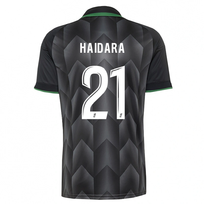 Danxen Mulher Camisola Amadou Haidara #21 Branco Preto Verde Alternativa 2026/27 Camisa