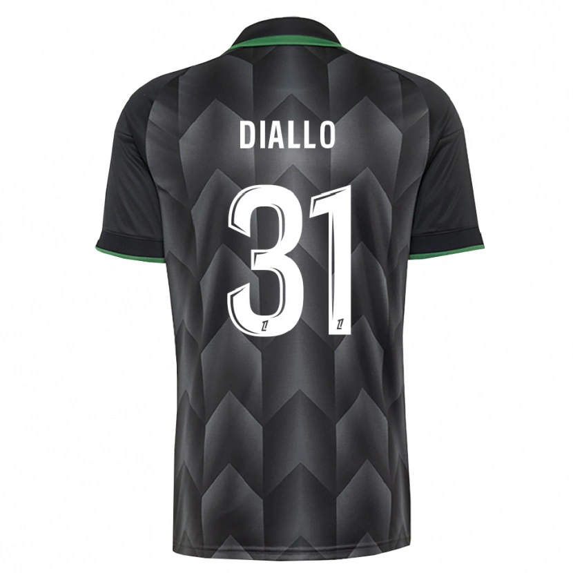 Danxen Mulher Camisola Alpha Diallo #31 Branco Preto Verde Alternativa 2026/27 Camisa