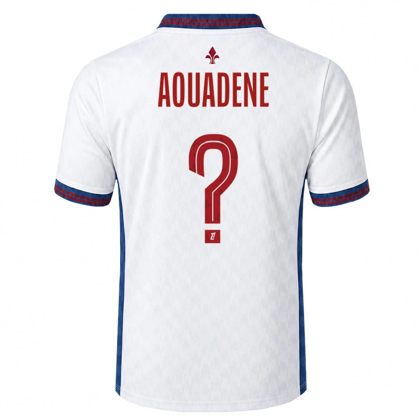 Danxen Mulher Camisola Aksel Aouadene #0 Vermelho Branco Azul Alternativa 2026/27 Camisa