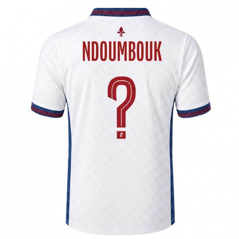Danxen Mulher Camisola Marlyse Ngo Ndoumbouk #0 Vermelho Branco Azul Alternativa 2026/27 Camisa