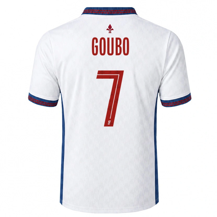 Danxen Mulher Camisola Antoine Goubo #7 Vermelho Branco Azul Alternativa 2026/27 Camisa