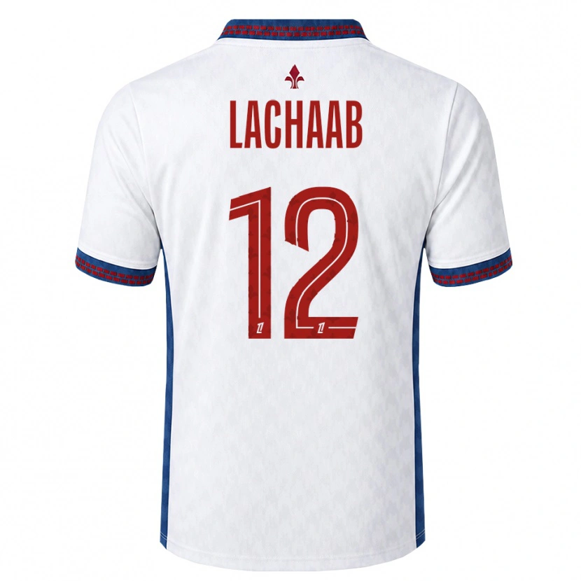 Danxen Mulher Camisola Younes Lachaab #12 Vermelho Branco Azul Alternativa 2026/27 Camisa