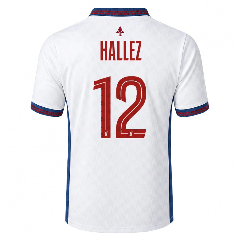 Danxen Mulher Camisola Alexis Hallez #12 Vermelho Branco Azul Alternativa 2026/27 Camisa
