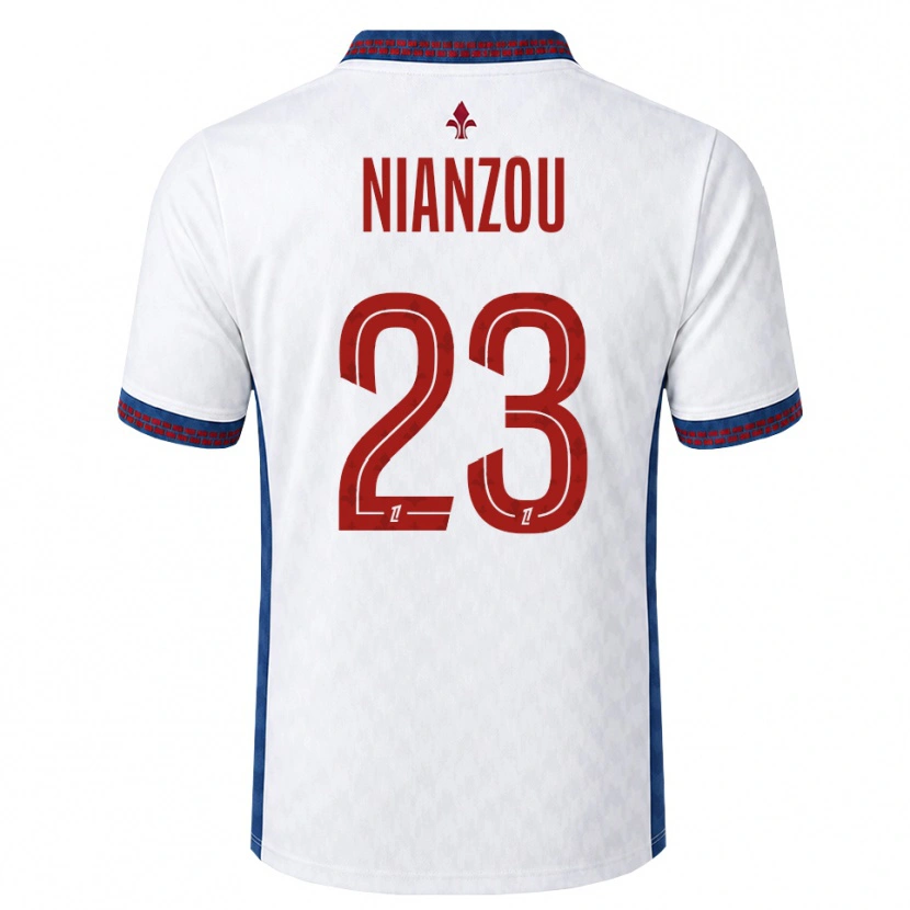 Danxen Mulher Camisola Tanguy Nianzou #23 Vermelho Branco Azul Alternativa 2026/27 Camisa