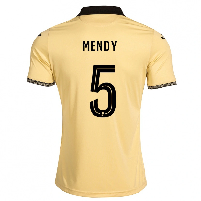 Danxen Mulher Camisola Benjamin Mendy #5 Branco Navajo Preto Alternativa 2026/27 Camisa