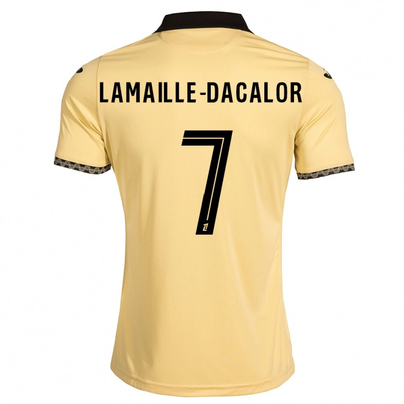 Danxen Mulher Camisola Olan Lamaille-Dacalor #7 Branco Navajo Preto Alternativa 2026/27 Camisa