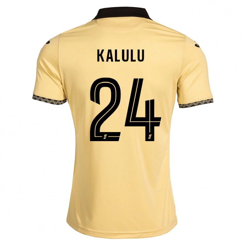Danxen Mulher Camisola Gédéon Kalulu #24 Branco Navajo Preto Alternativa 2026/27 Camisa