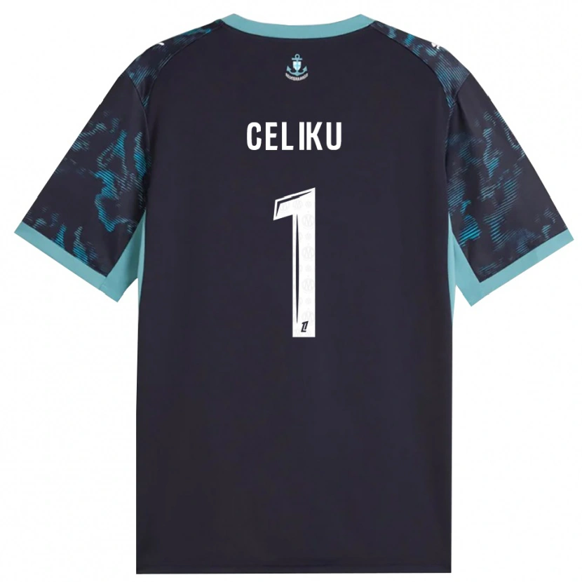 Danxen Mulher Camisola Bleron Celiku #1 Turquesa Pálida Branco Preto Alternativa 2026/27 Camisa