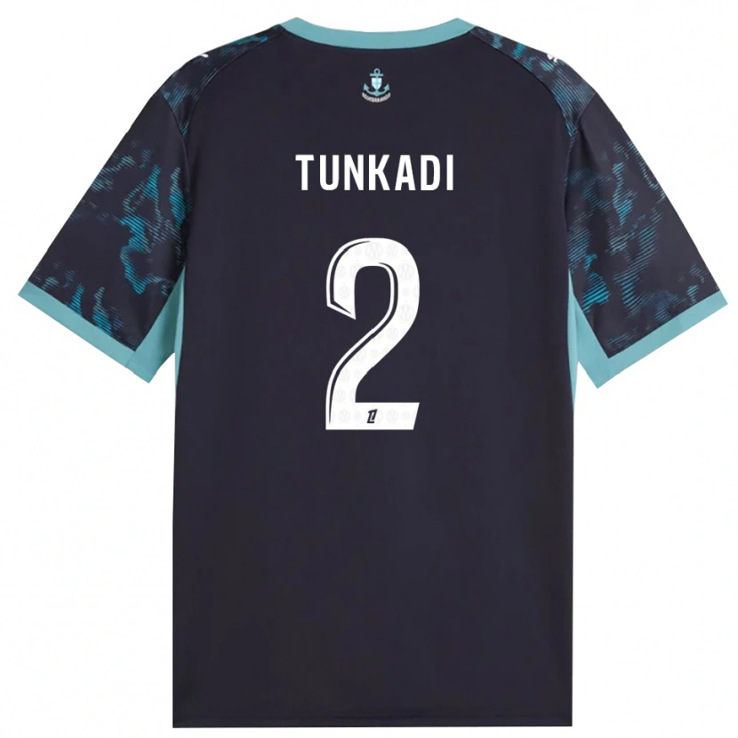 Danxen Mulher Camisola Alexandre Tunkadi #2 Turquesa Pálida Branco Preto Alternativa 2026/27 Camisa