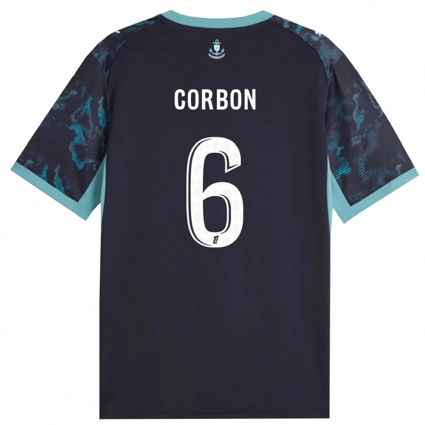 Danxen Mulher Camisola Max Corbon #6 Turquesa Pálida Branco Preto Alternativa 2026/27 Camisa