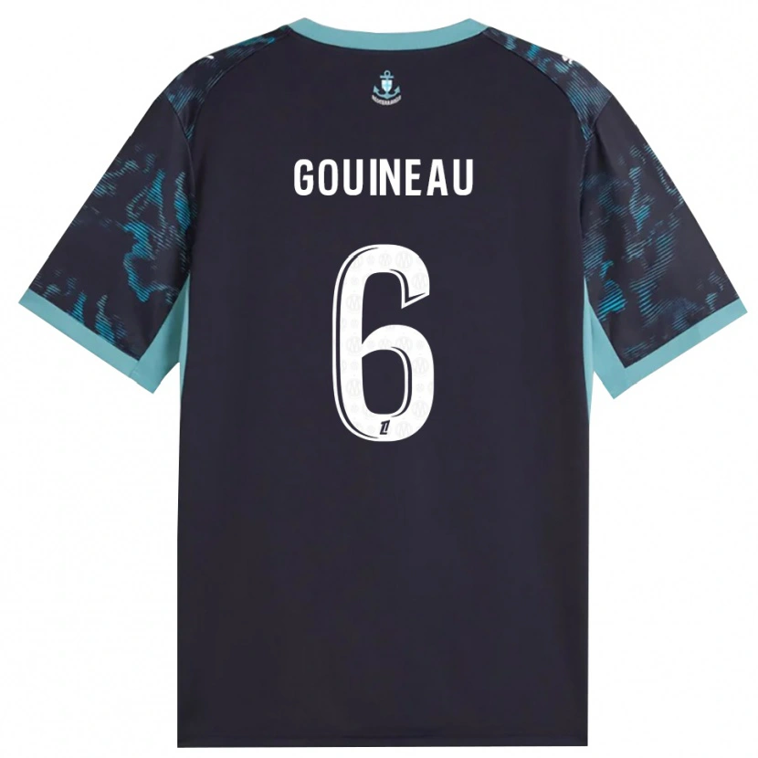 Danxen Mulher Camisola Coline Gouineau #6 Turquesa Pálida Branco Preto Alternativa 2026/27 Camisa