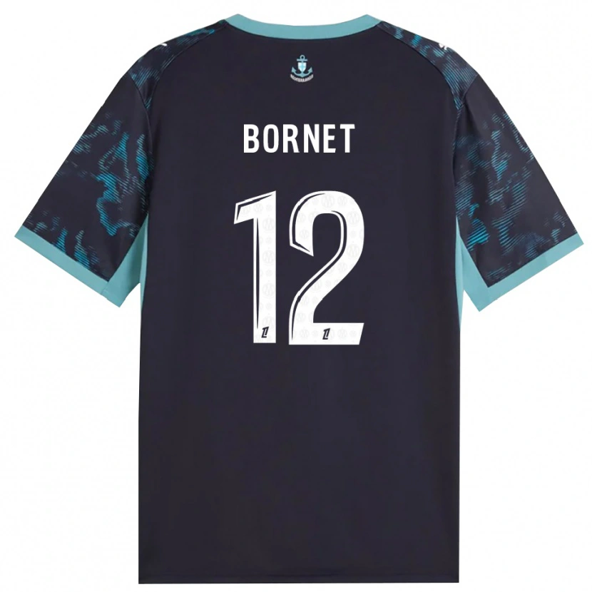Danxen Mulher Camisola Camille Bornet #12 Turquesa Pálida Branco Preto Alternativa 2026/27 Camisa