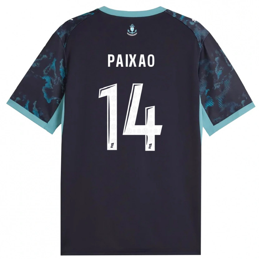 Danxen Mulher Camisola Igor Paixão #14 Turquesa Pálida Branco Preto Alternativa 2026/27 Camisa