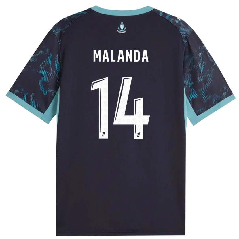 Danxen Mulher Camisola Jephthe Malanda #14 Turquesa Pálida Branco Preto Alternativa 2026/27 Camisa
