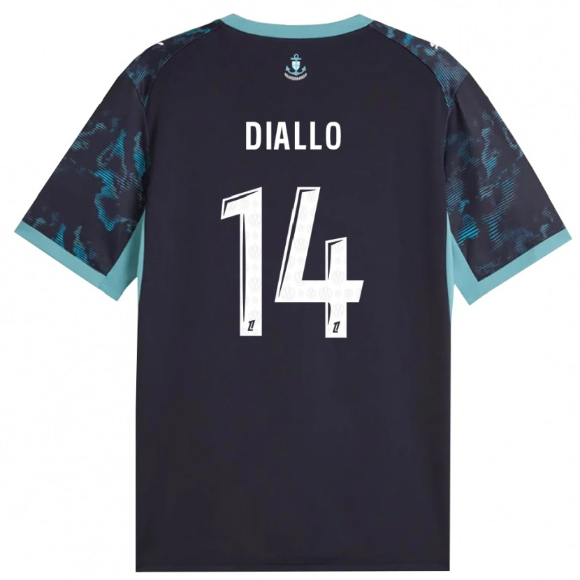 Danxen Mulher Camisola Eliès Diallo #14 Turquesa Pálida Branco Preto Alternativa 2026/27 Camisa