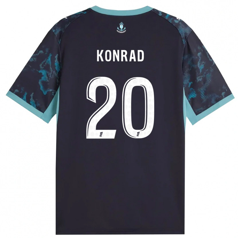 Danxen Mulher Camisola Konrad De La Fuente #20 Turquesa Pálida Branco Preto Alternativa 2026/27 Camisa