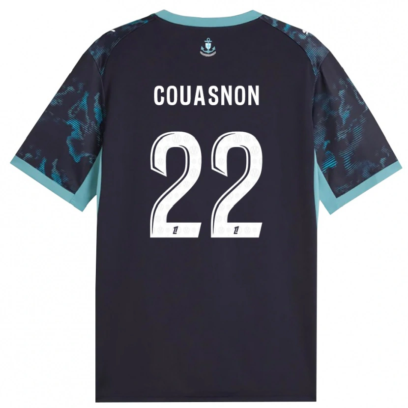 Danxen Mulher Camisola Roxane Couasnon #22 Turquesa Pálida Branco Preto Alternativa 2026/27 Camisa