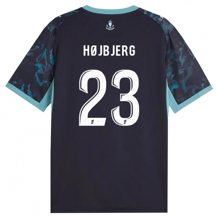 Danxen Mulher Camisola Pierre-Emile Højbjerg #23 Turquesa Pálida Branco Preto Alternativa 2026/27 Camisa