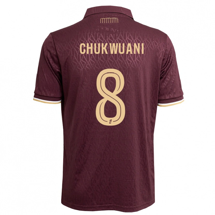 Danxen Mulher Camisola Ekene Chukwuani #8 Marrom Areia De Castanha Alternativa 2026/27 Camisa