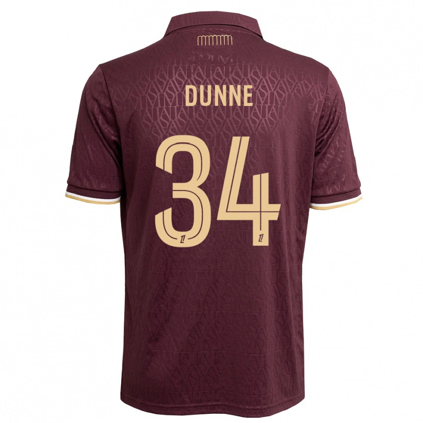 Danxen Mulher Camisola David Dunne #34 Marrom Areia De Castanha Alternativa 2026/27 Camisa
