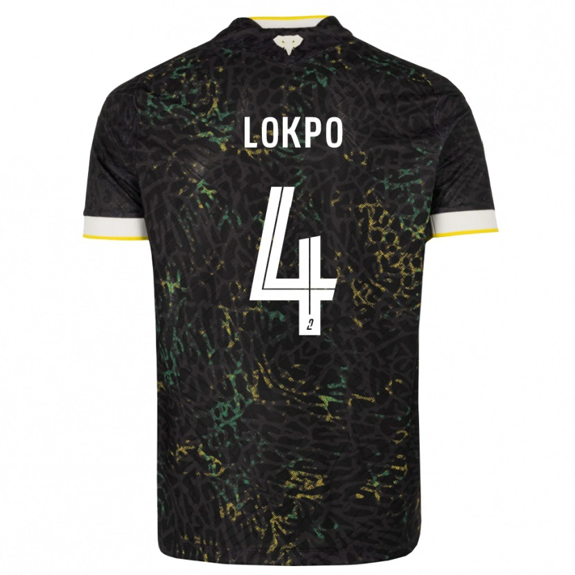 Danxen Mulher Camisola Romaric Lokpo #4 Preto Branco Amarelo Alternativa 2026/27 Camisa