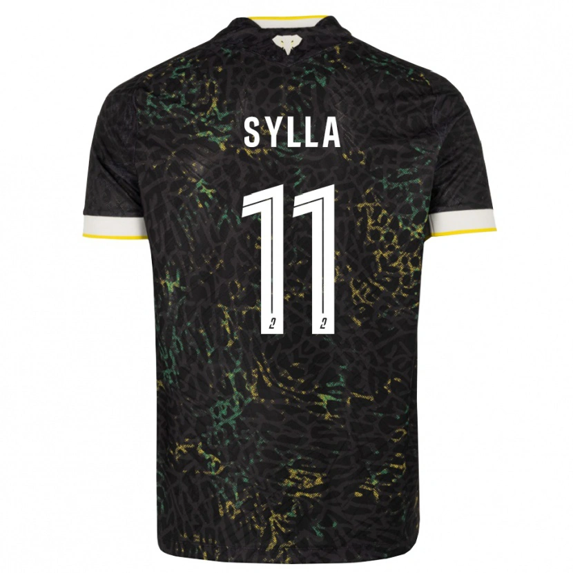 Danxen Mulher Camisola Karamoko Sylla #11 Preto Branco Amarelo Alternativa 2026/27 Camisa