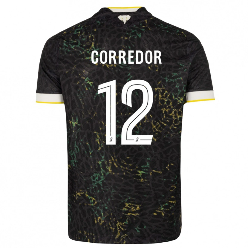 Danxen Mulher Camisola Killian Corredor #12 Preto Branco Amarelo Alternativa 2026/27 Camisa
