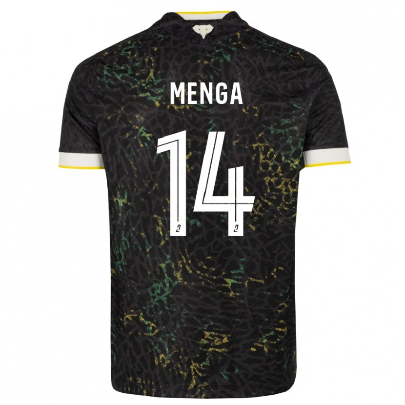 Danxen Mulher Camisola Marlone Menga #14 Preto Branco Amarelo Alternativa 2026/27 Camisa