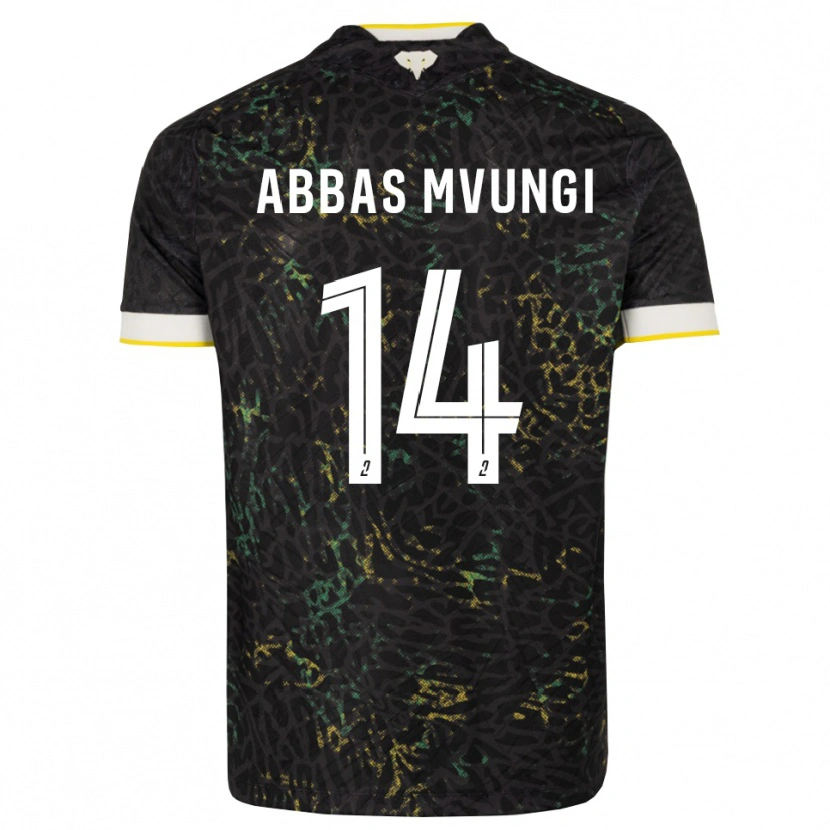 Danxen Mulher Camisola Omar Abbas Mvungi #14 Preto Branco Amarelo Alternativa 2026/27 Camisa