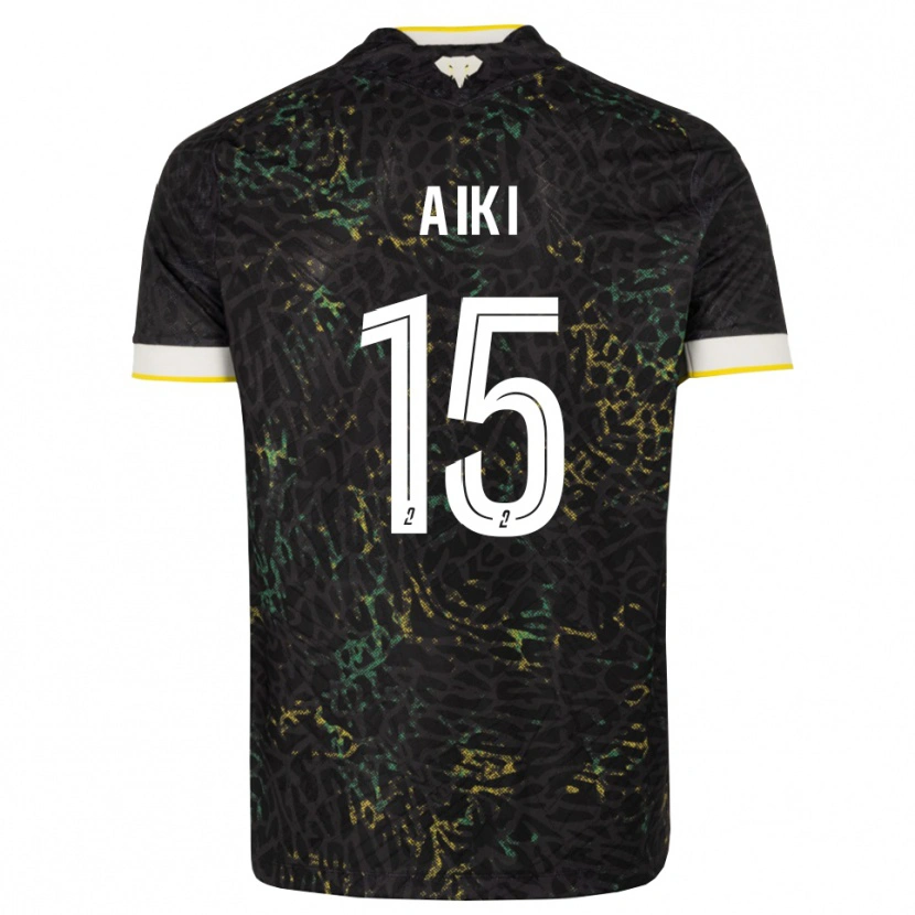 Danxen Mulher Camisola Amed Aiki #15 Preto Branco Amarelo Alternativa 2026/27 Camisa