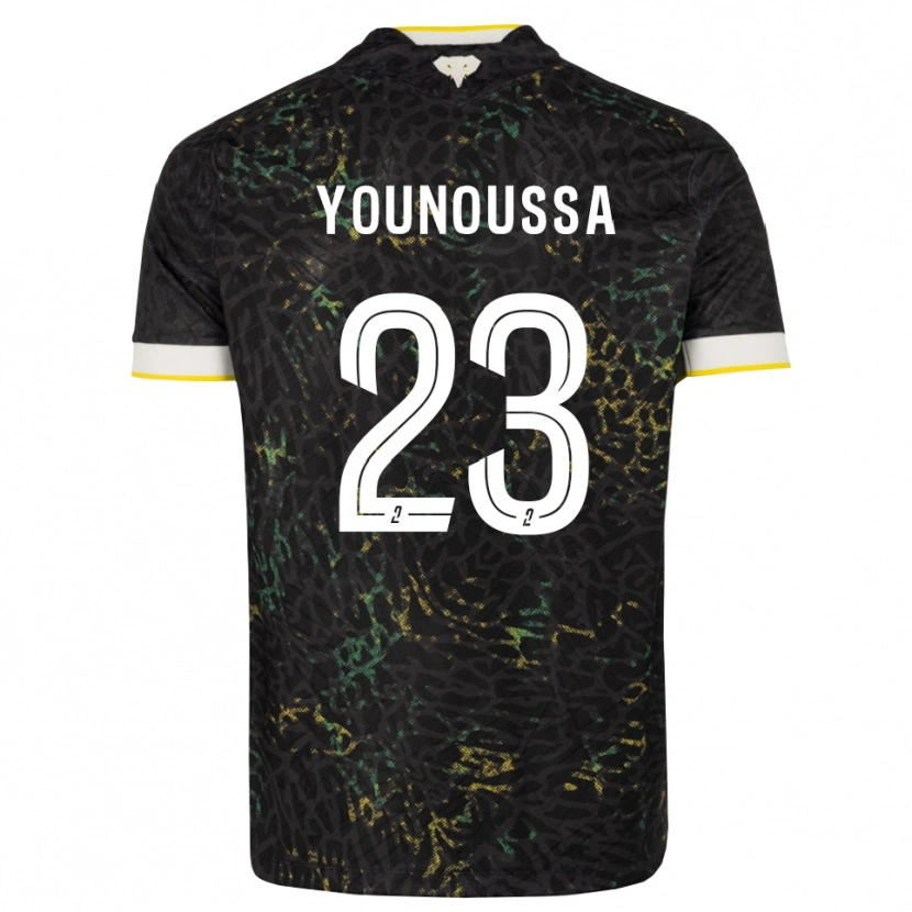 Danxen Mulher Camisola Wilitty Younoussa #23 Preto Branco Amarelo Alternativa 2026/27 Camisa