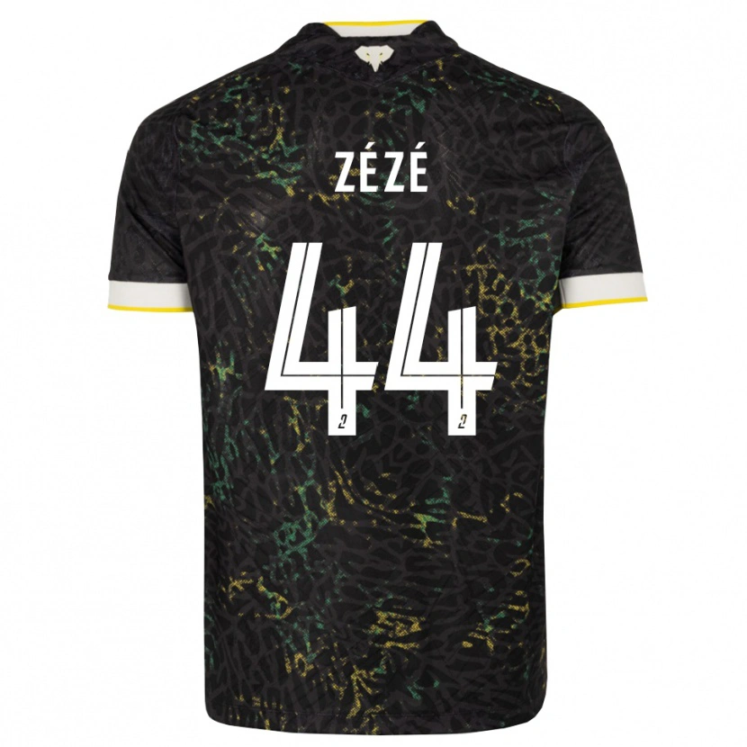 Danxen Mulher Camisola Nathan Zézé #44 Preto Branco Amarelo Alternativa 2026/27 Camisa