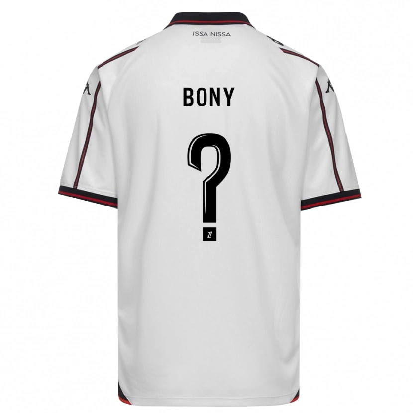 Danxen Mulher Camisola Geoffroy Bony #0 Preto Branco Alternativa 2026/27 Camisa