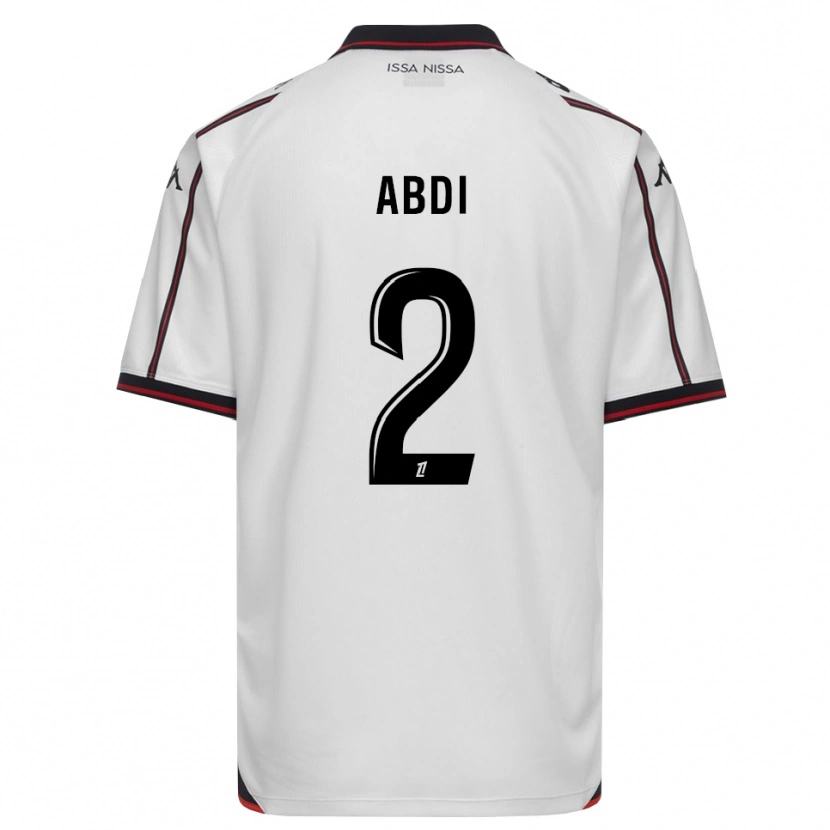 Danxen Mulher Camisola Ali Abdi #2 Preto Branco Alternativa 2026/27 Camisa