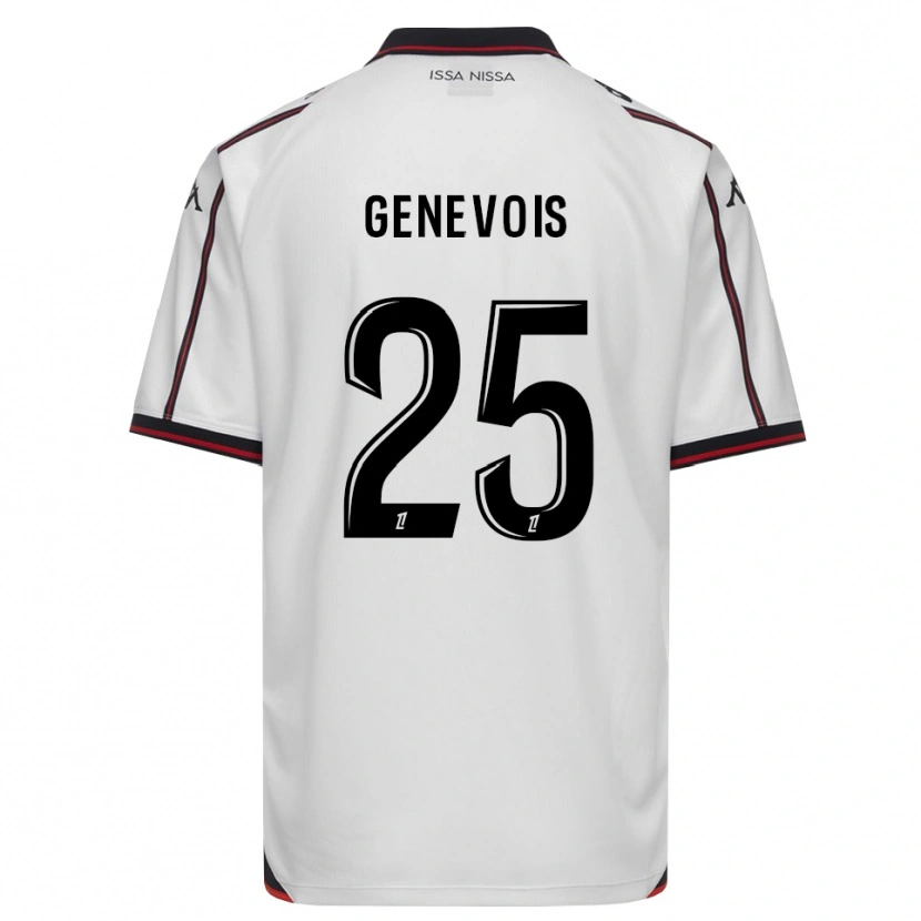 Danxen Mulher Camisola Romain Genevois #25 Preto Branco Alternativa 2026/27 Camisa