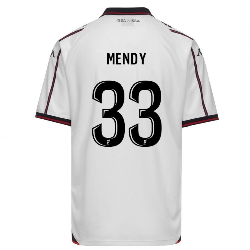 Danxen Mulher Camisola Antoine Mendy #33 Preto Branco Alternativa 2026/27 Camisa