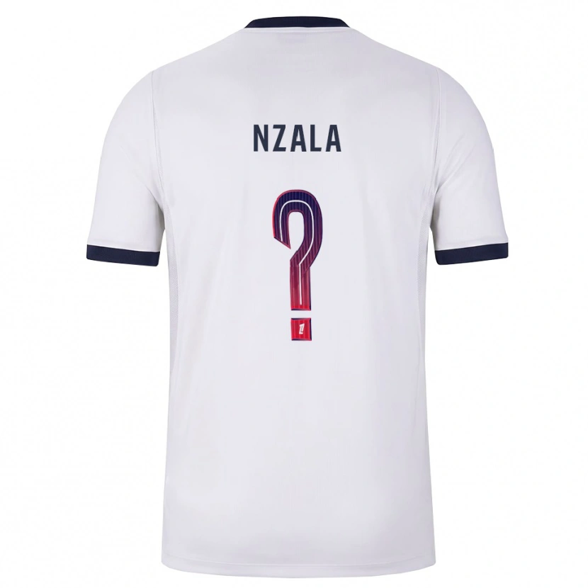 Danxen Mulher Camisola Emmanuel Nzala #0 Branco Preto Vermelho Alternativa 2026/27 Camisa
